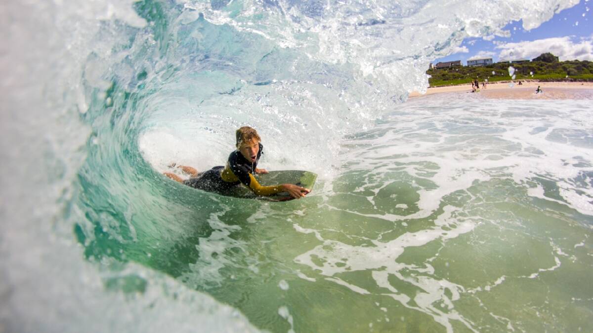 IN THE TUBE:  Brody Hill shows his skills. All photos by Sam Elbourne 

