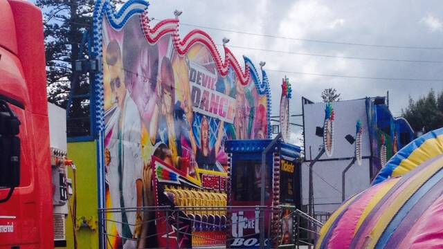 The young boy fell from this ride called Devil's Dance set up at Tuncurry as part of the Pink's Family Carnival which visits the Great Lakes every year.