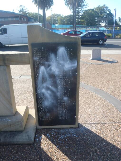 War memorial vandalised in lead up to Anzac Day