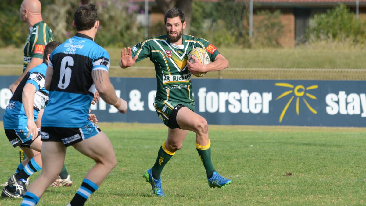 HOME GAME: Dan Lawton continued his recent try scoring run when he touched down under the posts in the match against the Port Macquarie Sharks.  