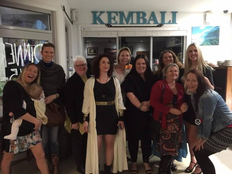 FUNDRAISER NIGHT: Kylie (fifth from left) with some women at Kembali.