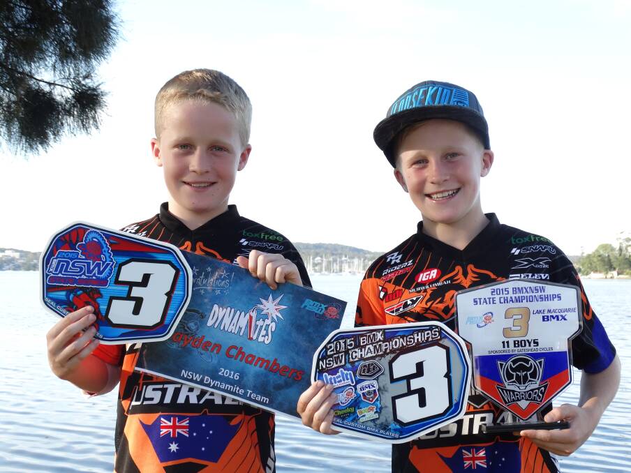 Jayden and Harry Chambers are the Manning Valley BMX Club's Male Open Riders of 2015.