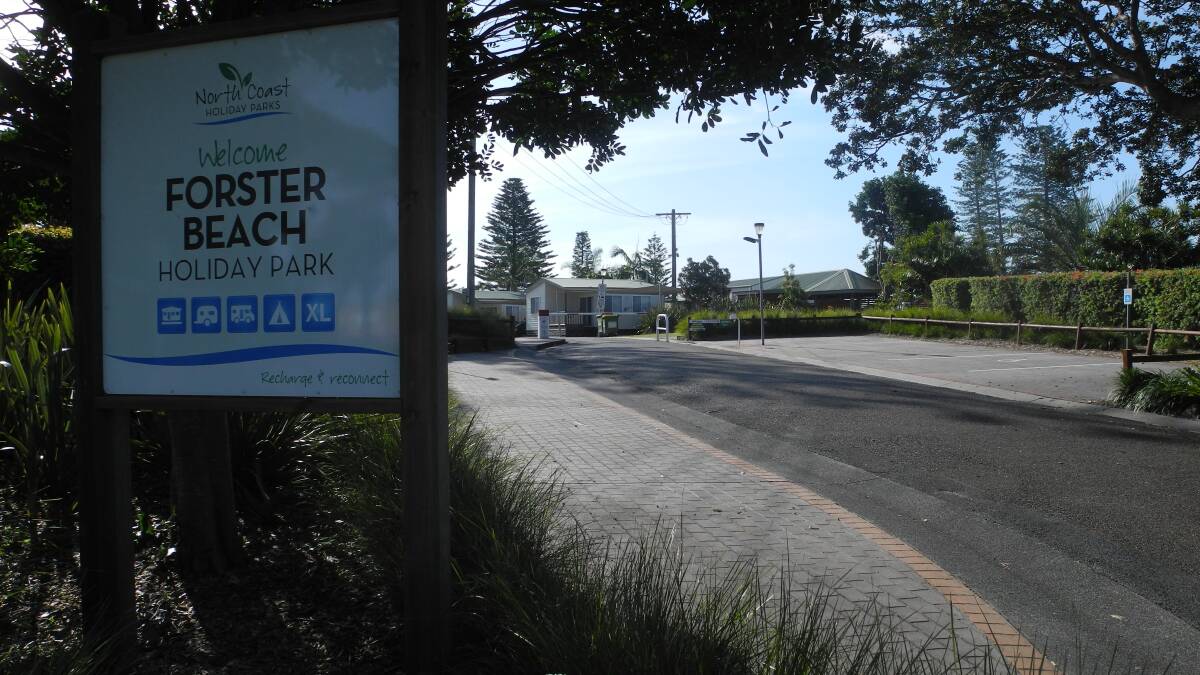 FAMILY TRAGEDY: The explosion took place at the Forster Beach Holiday Park.