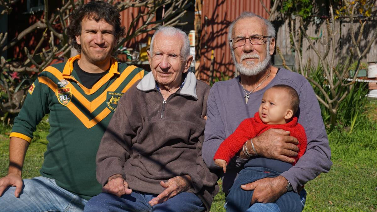 95-year-old top tipper Daniel Kilham with his son (Laurence Kilham), grandson (Jivvel Kilham) and great-grandson (Kauan Kilham-Santos).
