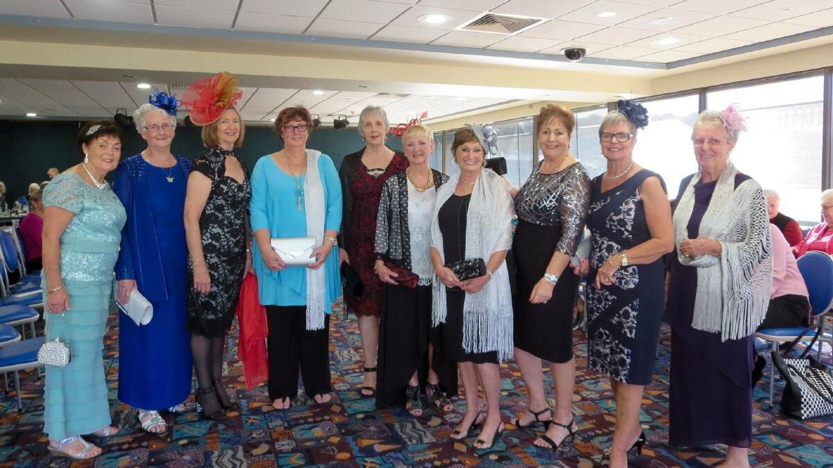 On the catwalk: The View Club had 10 members model clothes in the fashion parade.