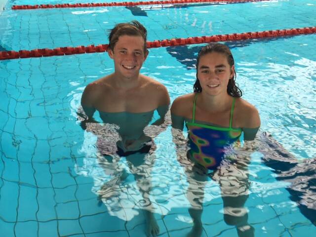 Title hopes: Dane Jeffery and Claire Van Kampen are representing the Great Lakes at the Australian Age Championships. The event will conclude on April 23.