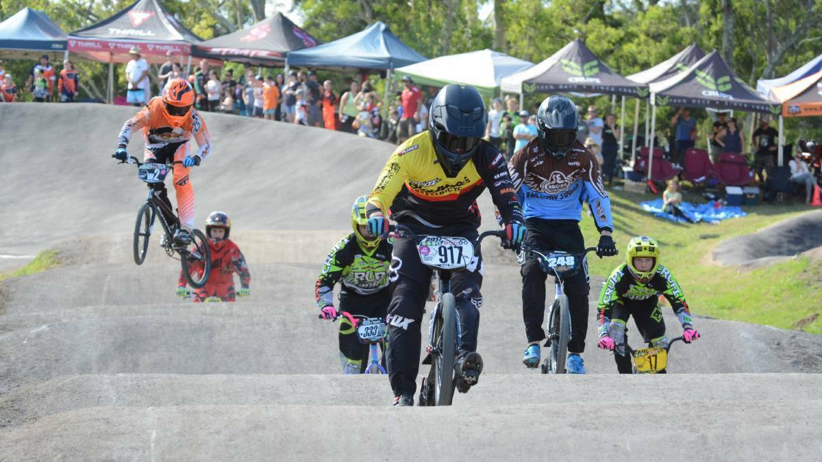 Champion: Oliver Moran won the 15 boys event at the BMX National Championships in Queensland. He won the 15 boys NSW BMX State Series final in Taree last month.