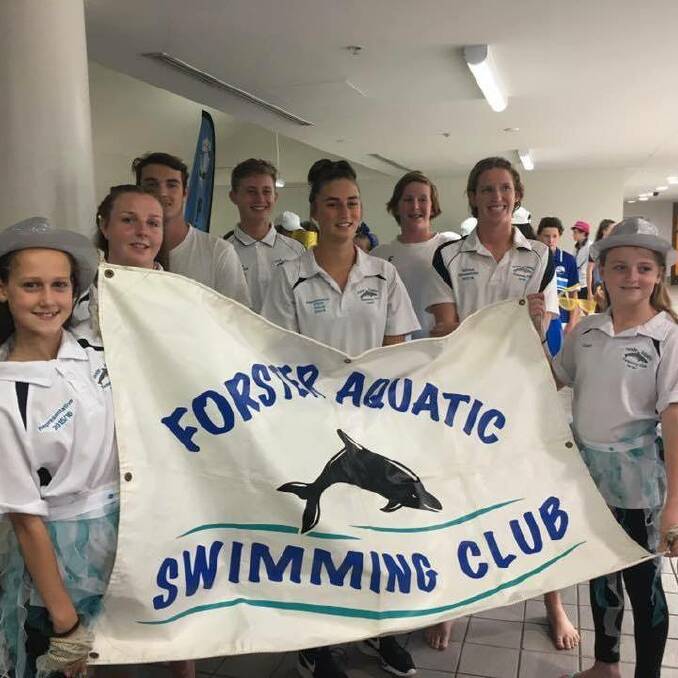 Claire and Dane are members of the Forster Aquatic Swimming Club.