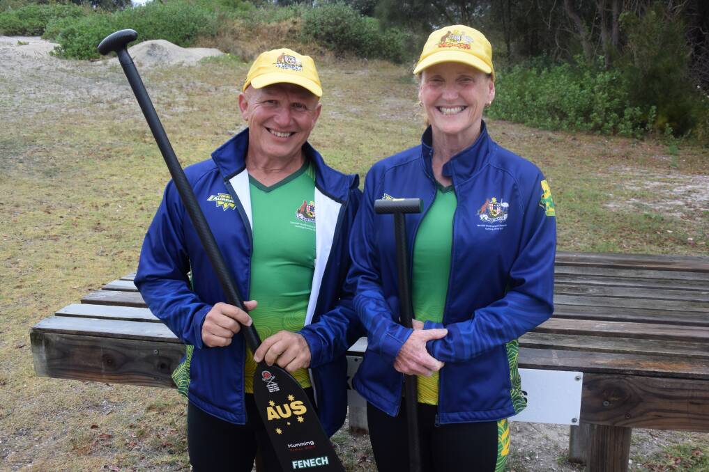 Taking on the world: Wendy will compete in the Senior B while Frank will feature in the Senior C squad at the International Dragon Boating Federation World Nations Championships . Photo: Rob Douglas.