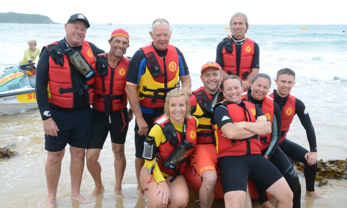 On patrol: The water safety support operations group patrol carnivals and beach events such as the Head2Head ocean swim at Black Head. Photo: Scott Calvin.