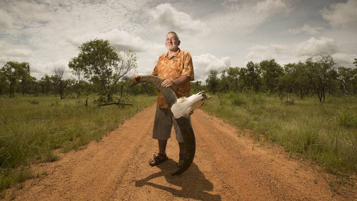 Long-time Kakadu resident and owner of the Buffalo Farm, Dave Lindner. Photo: Glenn Campbell