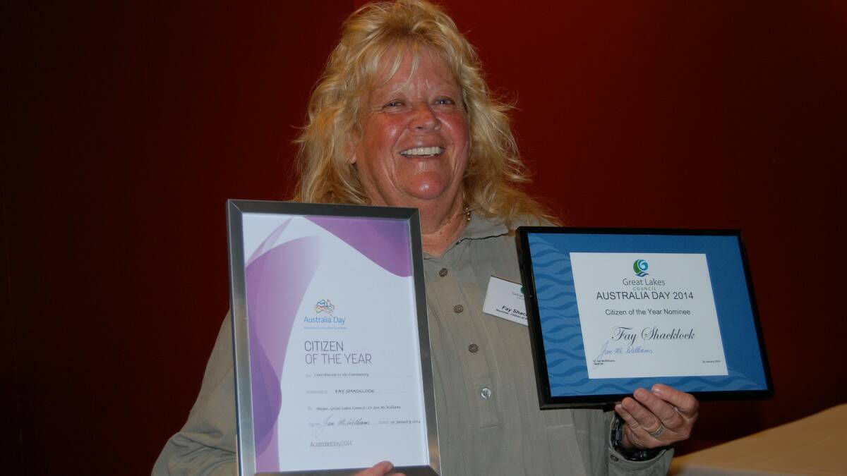 AUSTRALIA DAY AWARDS: Citizen of the Year award winner Fay Shacklock