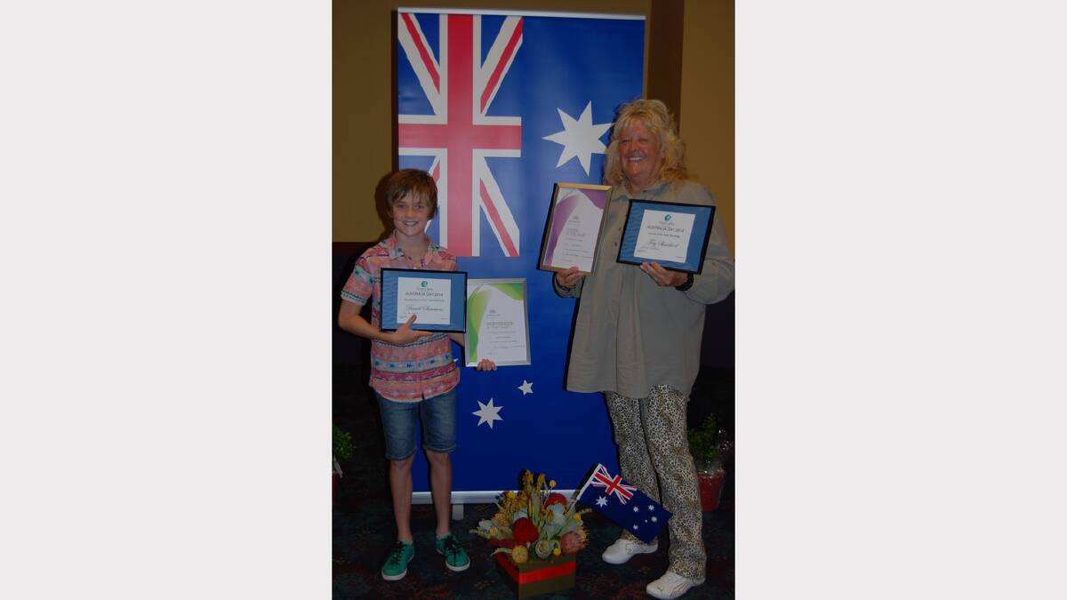 AUSTRALIA DAY AWARDS: Sportsperson of the Year Daniel Summers and Citizen of the Year Fay Shacklock