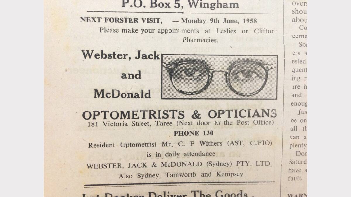 THROWBACK THURSDAY: advertisements that appeared in The Great Lakes Advocate in 1958.