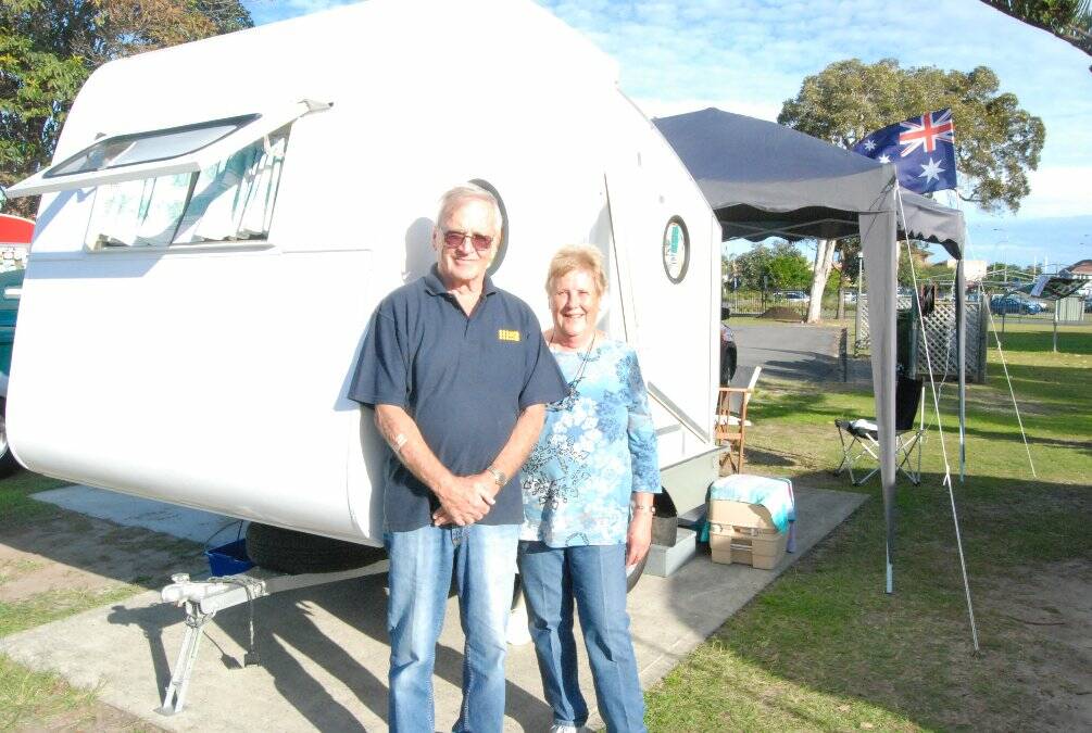 NICE  AND  COZY: John and Sandra Masson with their 1954 Propert.