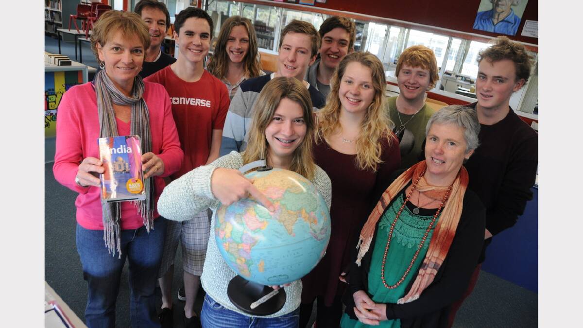 DESTINATION INDIA: The ‘Helping hands to India’ delegation from Great Lakes College, Kaitlyn Poole, Carla Gillis, Steve Nicholas, Damien Bestwick, Dayal Williams, Saul Brady, Jack Colman, Ayisha Johnson, Dylan Bell, Belinda Johnson and Liam Johnson. Absent: Claudia Yarad and Amelia Cross.