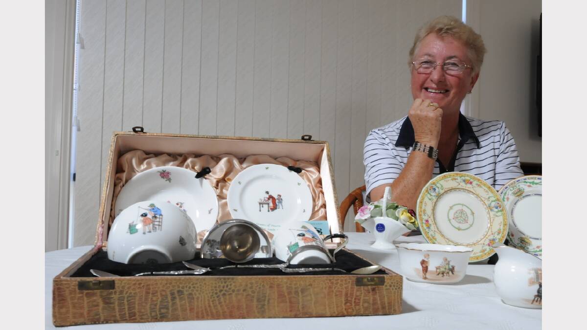 WAY OF LIFE: Local collector Moira Barnes will exhibit her extensive doll and Royal Doulton tableware collections at the Taree Collectors Fair this weekend.