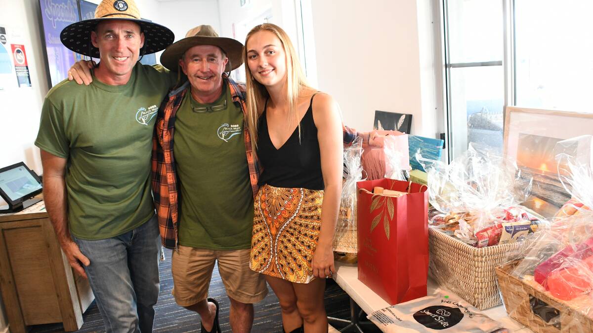 Mick Moylan, John Ford and Halle Ford at the Surfside Hoedown fundraiser in October. Picture by Scott Calvin.