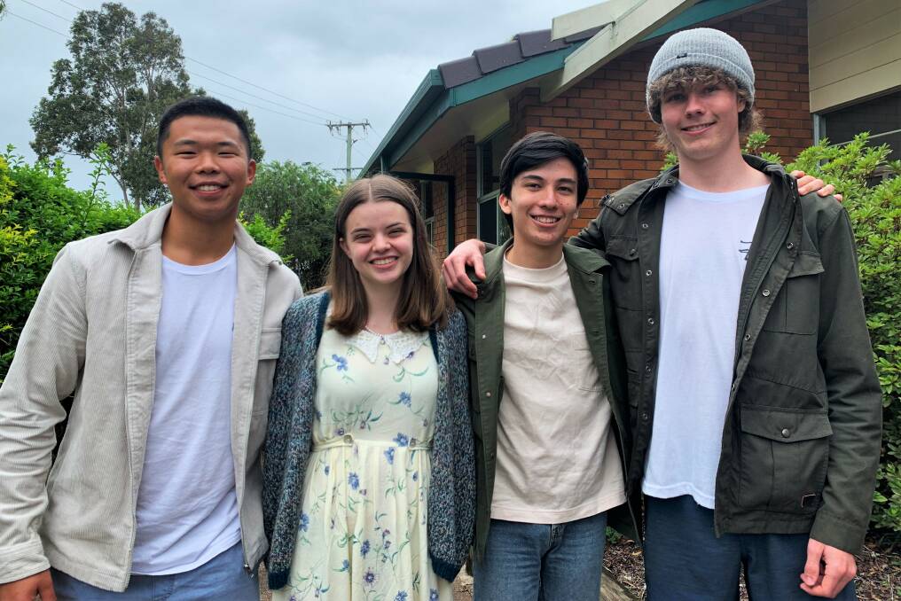Top achievers: Morgan Gao, Finlay O'Connell, WenYuan LimSchneider and Nathan Smith. 