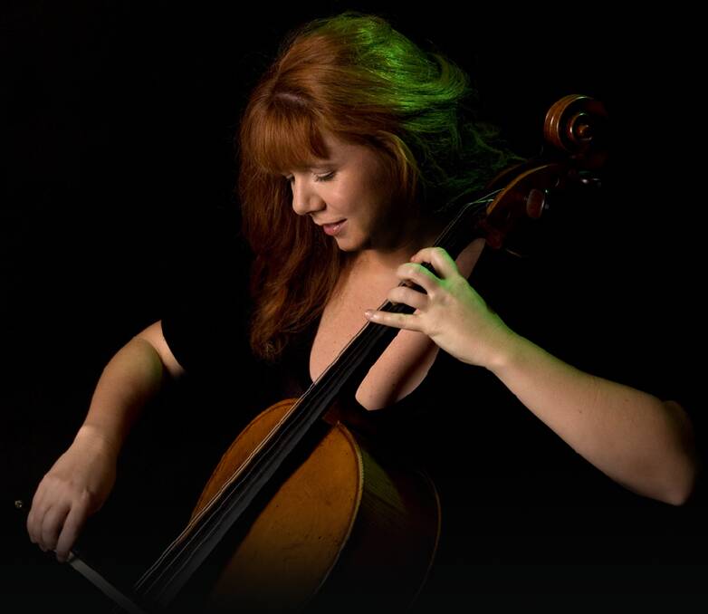 Bach in the dark: Cellist Rachel Scott, along with percussionist Ben Sibson, will perform at the Manning Regional Art Gallery this Saturday.