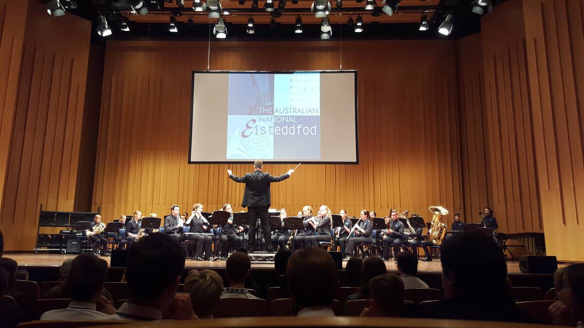 The Hunter Wind Ensemble Canberra at the National Eisteddfod, where they were awarded B Grade Champions.