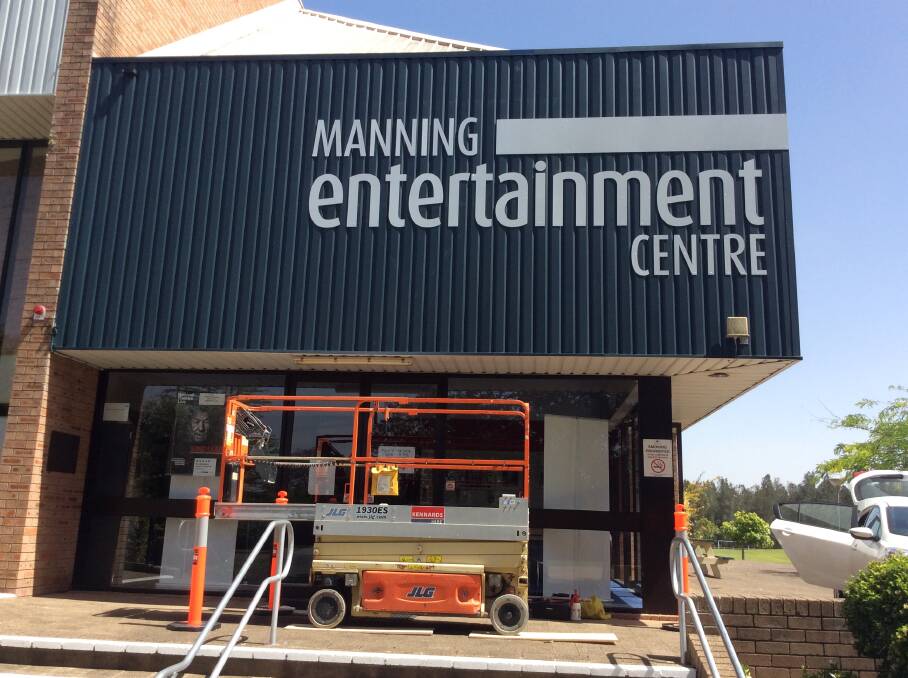 Milestone: New signage has recently been installed at the Manning Entertainment Centre, ahead of this Thursday's 30th anniversary celebrations and season launch.