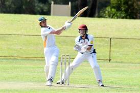 Sam Hull played a long hand for Great Lakes in the T1 clash against Wingham last Saturday, scoring 58 out of 111.