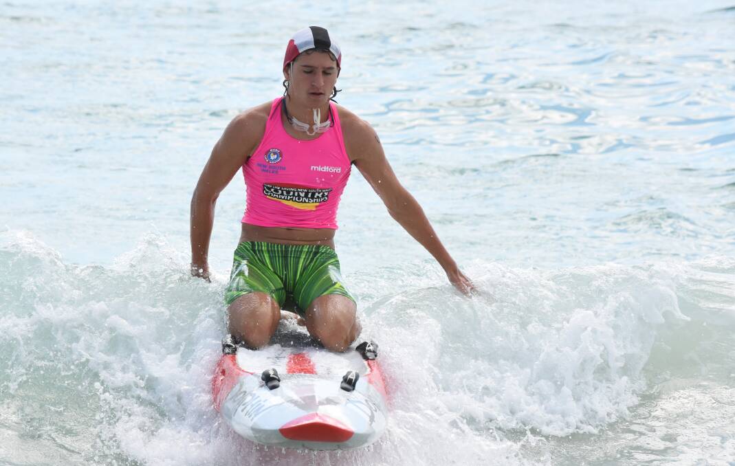 Julia Boag from Black Head was one of the standout performers at the Lower North Coast surf lifesaving championships at Forster.