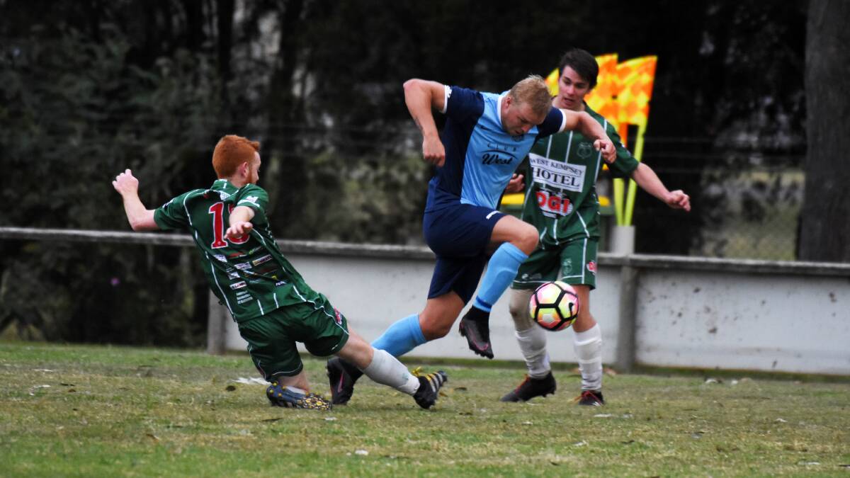 Jackson Witts is one of three Taree players in the Football Mid North Coast Southern side to meet Newcastle this month. FMNC is will consider playing a north-south game annually.