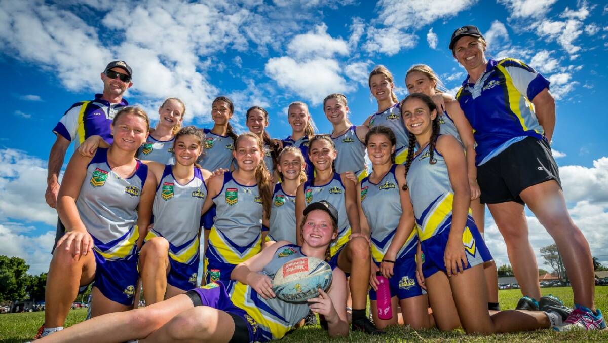 Northern Eagles girls under 14s, coached by Taree's Ashlee Green, finished fourth in the NSW Regional Championships last year. Players at this weekend's championships will be aiming for selection in Eagles teams.