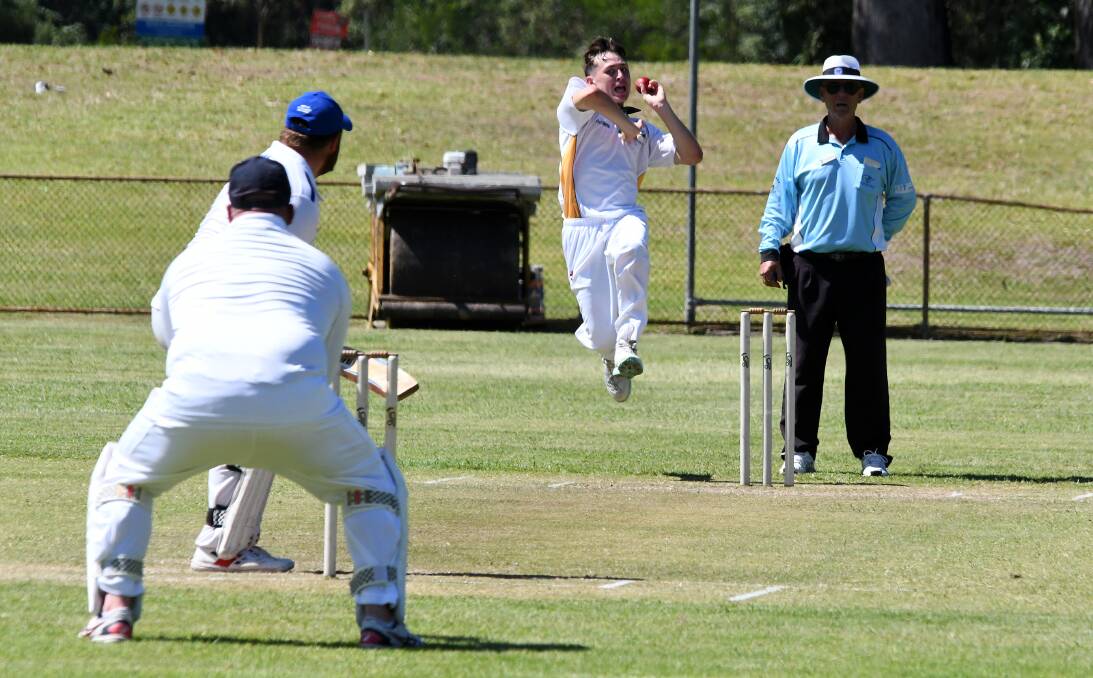 Riley Webster captured 4/47 for Great Lakes in the T1 clash against Wingham to be the most successful of the bowlers.