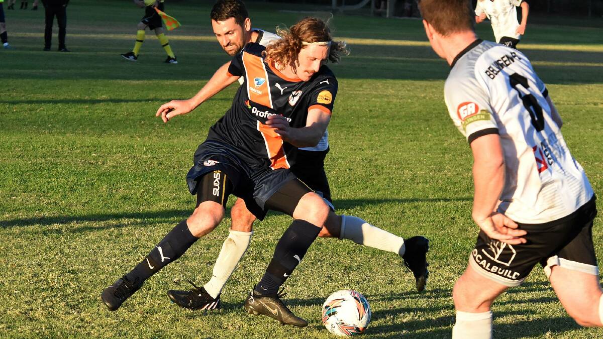 Bayden Schumann was player of the match in Southern United's 4-0 win over Boambee at Tunciurry.