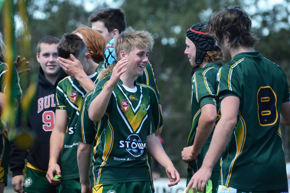 Forster-Tuncurry players celebrate after winning last year's under 15 grand final. The new season will start on Saturday, May 1.