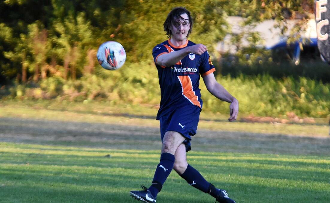 Brock Gutherson was one of Southern United's best in the 4-1 loss to Coffs United at Boronia.
