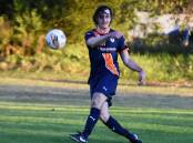 Brock Gutherson was one of Southern United's best in the 4-1 loss to Coffs United at Boronia.