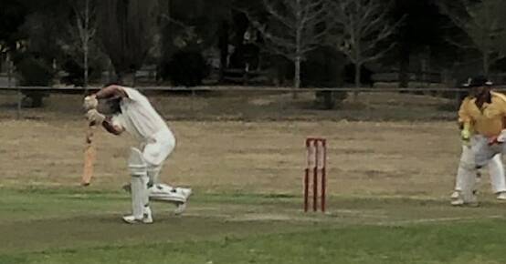 Classy Mid North Coast South batsman James Laurie at the crease.