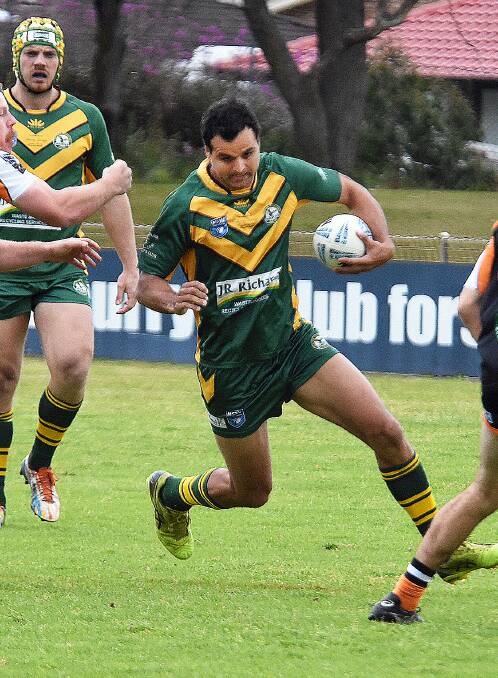 Centre Beau Lowry is one of three Forster-Tuncurry players named to take part in the Indegenous All Stars/Group Three All Stars games at Wauchope on April 13.