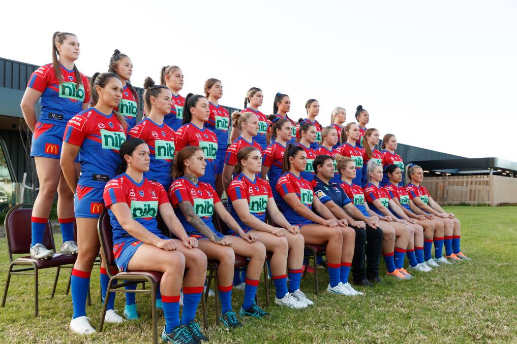 ROUND ONE: The Newcastle Knights NRLW team take on the Brisbane Broncos at home on Sunday. Picture: Max Mason-Hubers 