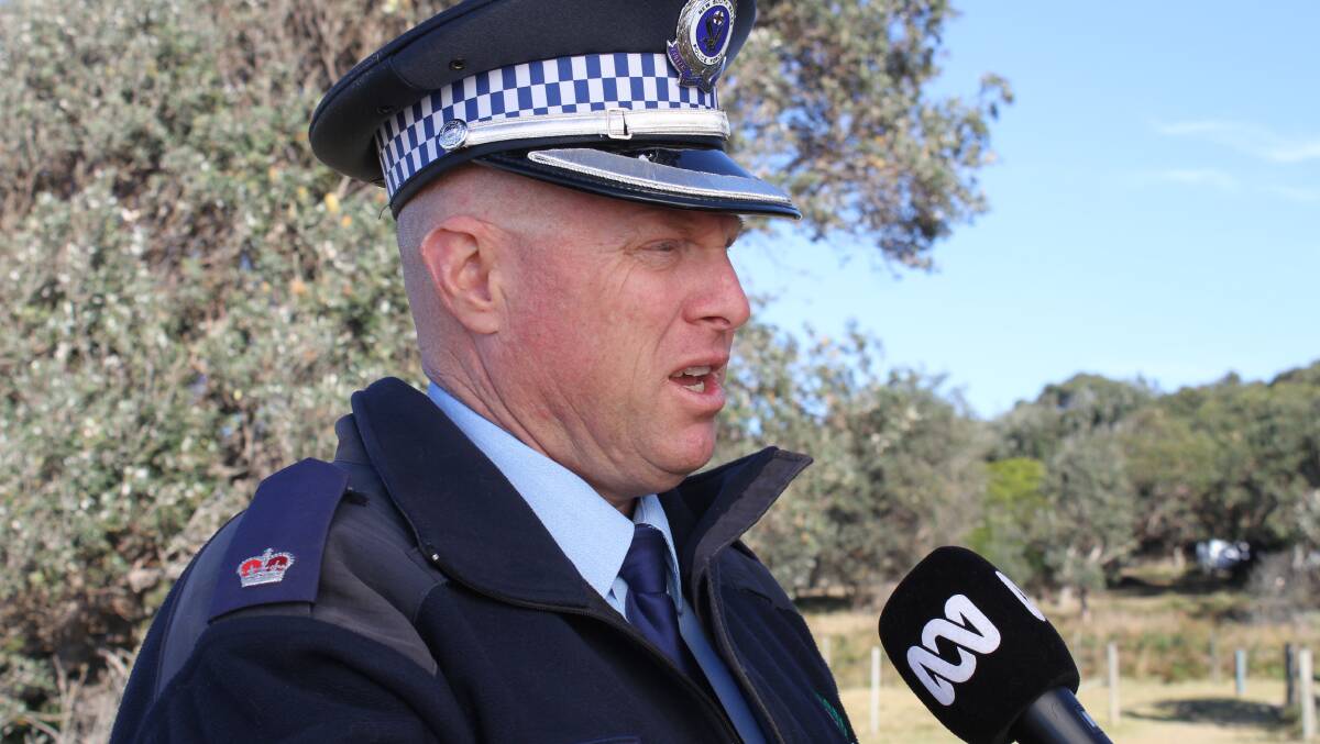 NSW Police South Coast District Chief INspector Peter Volf has confirmed the missing man was a hoax. Photo: Alasdair McDonald