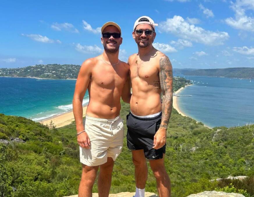The bodies of Luke Davies (left) and Jesse Baird had not been found. Picture from Instagram 