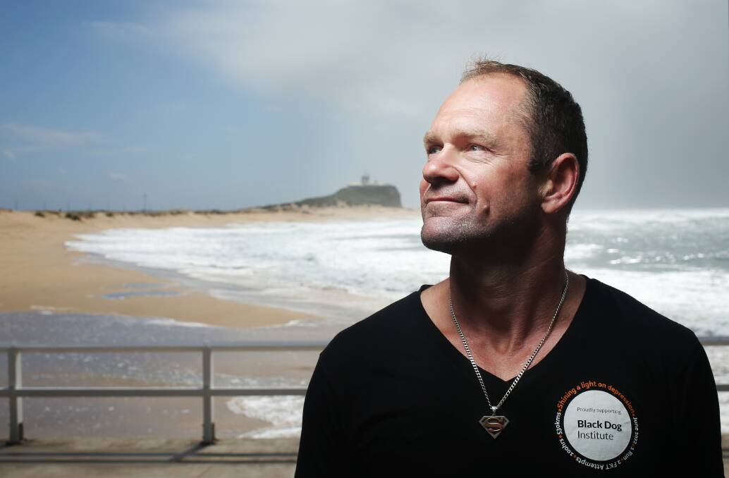 Burt Kennedy is making a documentary about mental health and his epic run from Newcastle to Sydney. Picture by Simone De Peak 