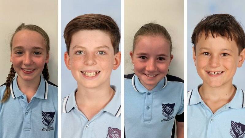 Bulahdelah Central School primary school leaders are: captains Chilali Baggins-Cupitt and Aiden Miles, and vice captains Ruby (Olive) Whitelaw and Alex Lucas.