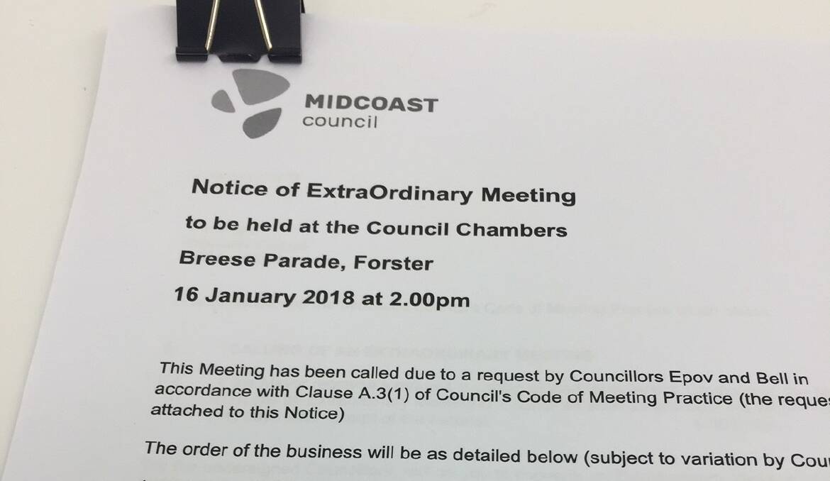 Meeting to discuss MidCoast general manager’s position