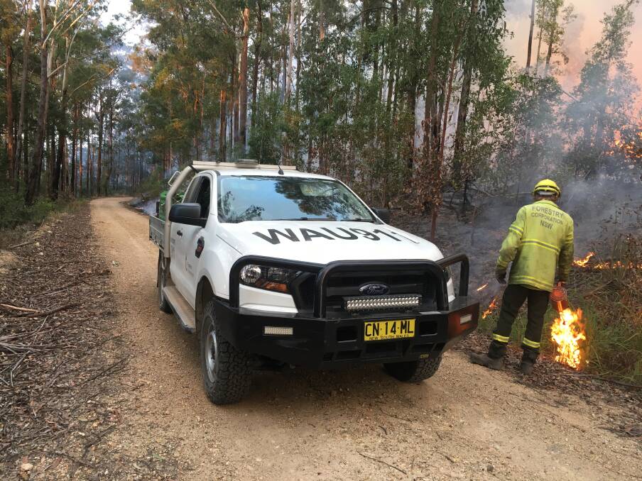 Forestry Corporation conducting a hazard reduction burn recently. 