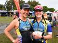 Margaret Gordon, and Emma Sewell from Forster Tri Club