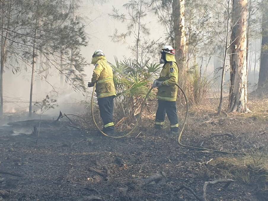 Green Point Rural Fire Brigade volunteers have been on the ground since last Friday.