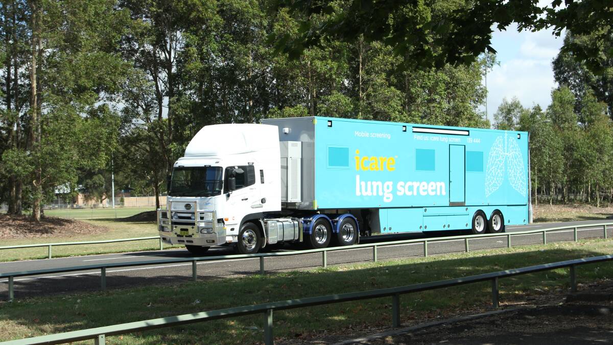The lung bus is visiting Forster