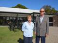 Forster Tuncurry Golf Club vice-president, Sue Bellamy and newly elected president, Terry McDiermott.