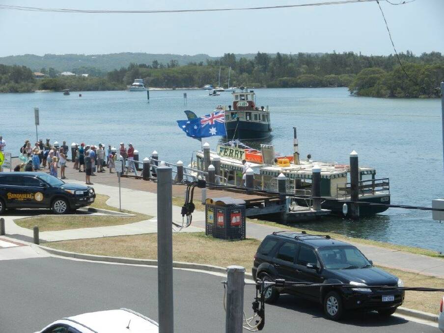 The Tea Gardens ferry wharf is to include a shelter