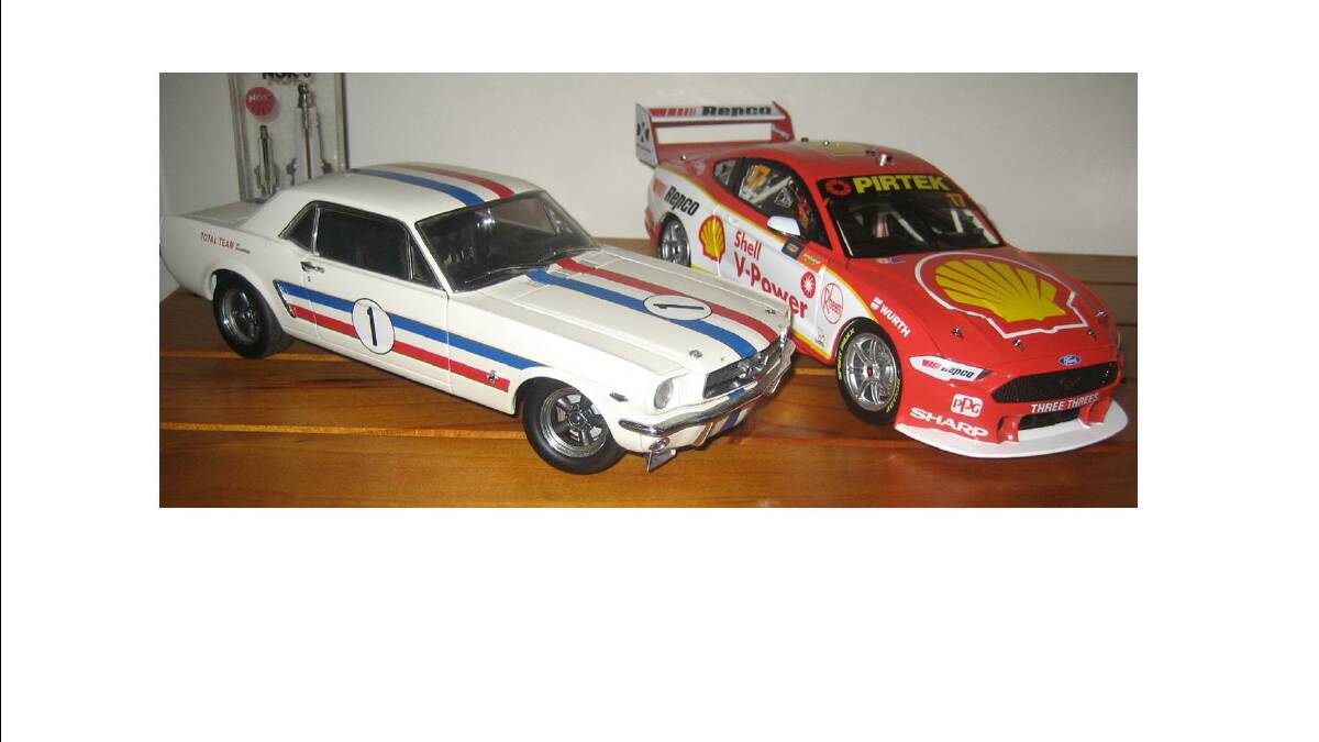  Models of the Geoghegan and McLaughlin Mustangs.